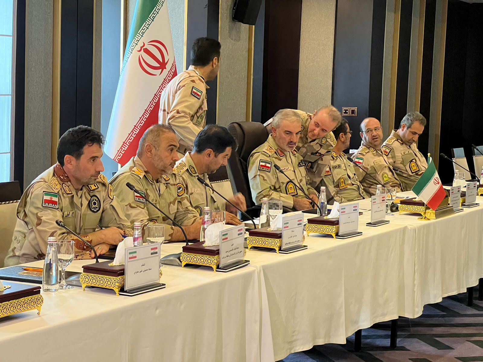 کۆبوونەوەی هەردوو شاندی پاسەوانی سنووری ئێران و عێراق لە هەولێر (وێنە: رێناس عەلی - کوردستان24)